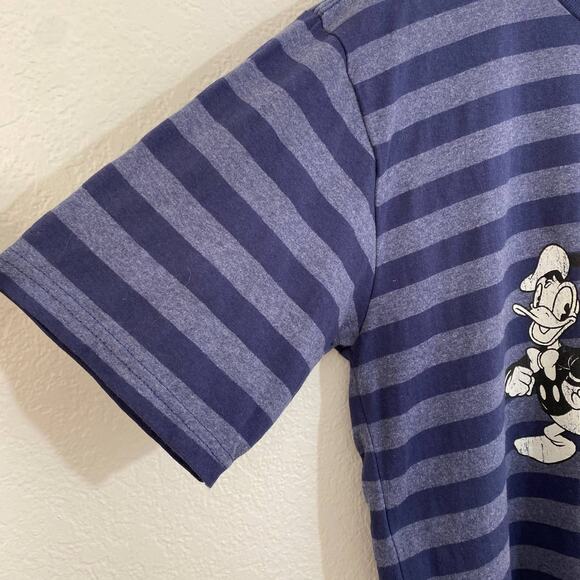NWT Disney Store Size Medium Blue Striped Short Sleeve Tee The Mouse Pack - Picture 3 of 6